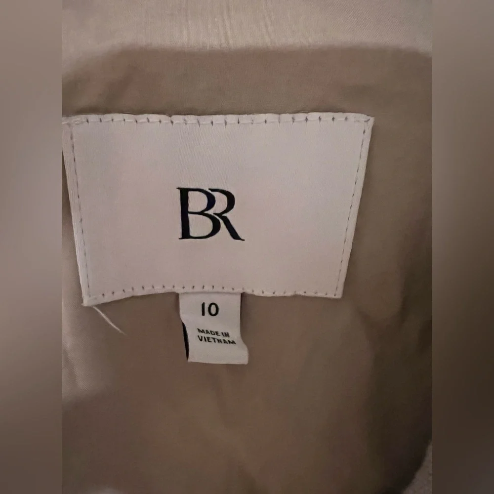Women's BR Banana Republic Linen Natural Beige Suit